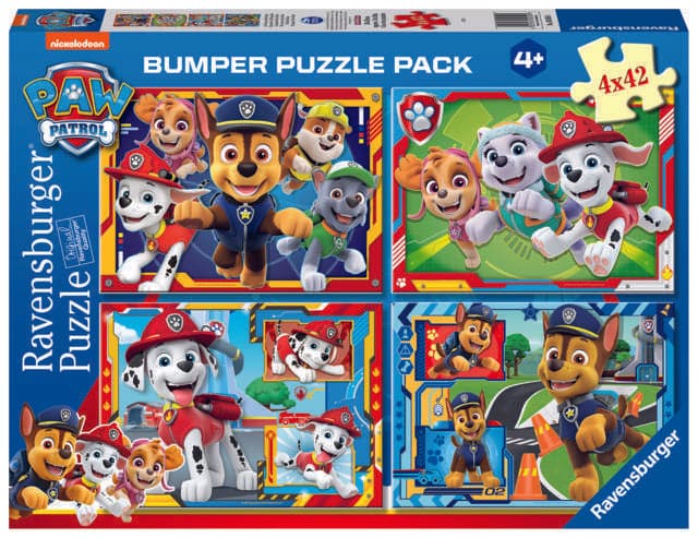 4 Puzzle of 42 Pieces Bumper Pack - Paw Patrol