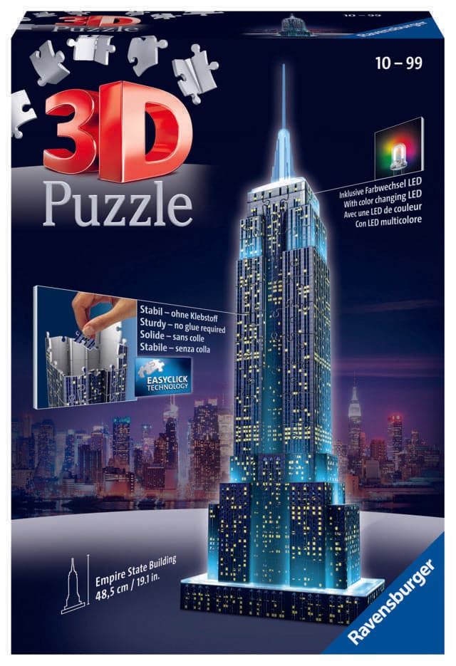 Toys Puzzle 3D da 216 pezzi - Empire State Building Night Edition