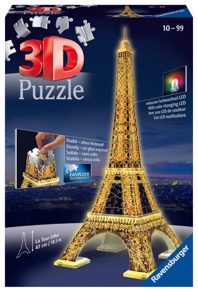 Toys Puzzle 3D da 216 Pezzi - Tour Eiffel Night Edition