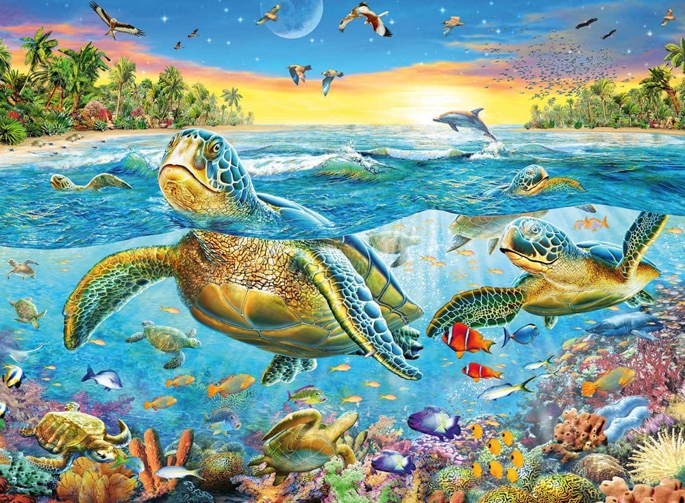 Toys 100 piece XXL puzzle - Sea Turtles