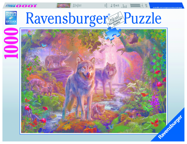 1000 Piece Puzzle - Fantasy: Summer Wolves