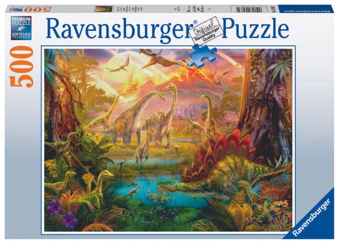 500 Piece Puzzle - The Land of the Dinosaurs