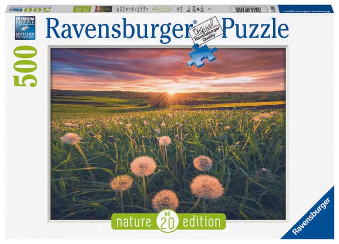 500 Piece Puzzle - Dandelions at Sunset