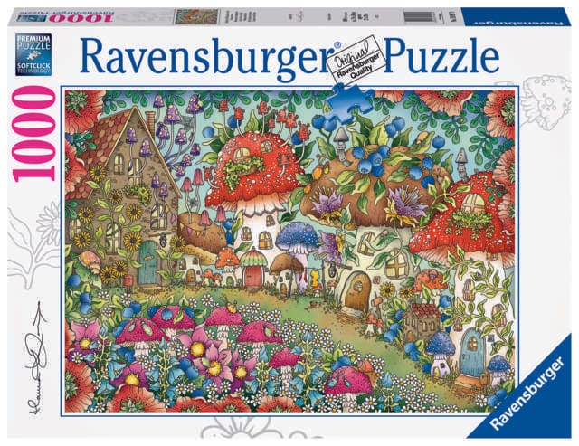 Toys 1000 Piece Puzzle - Flower and Mushroom Houses