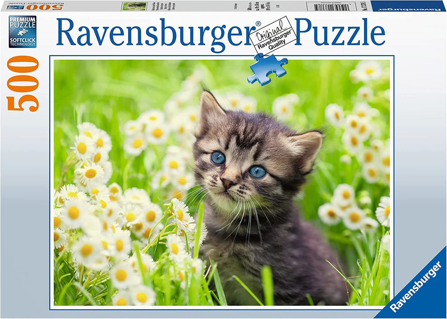 Puzzle 500 pcs - Kitten in the meadow