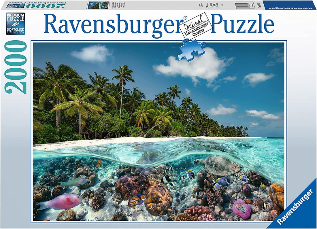 Puzzle 2000 pcs - A dip in the Maldives