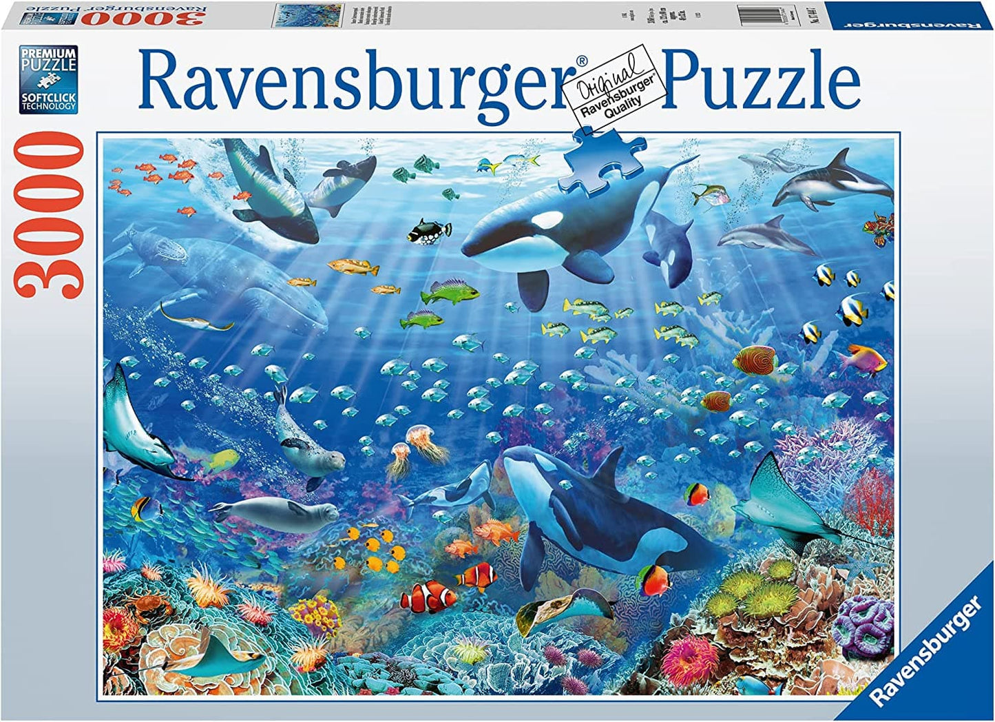 Puzzle 3000 pcs - Colorful underwater world