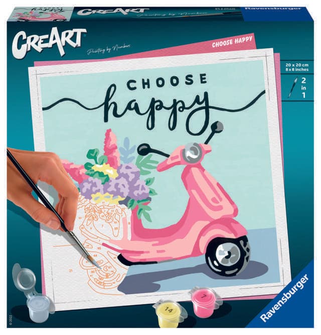 CreArt: Square Trend Series: Choose Happy