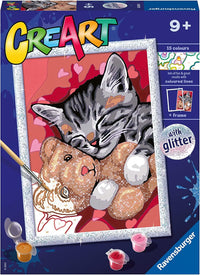 CreArt Series D Classic - Kitten and his teddy bear