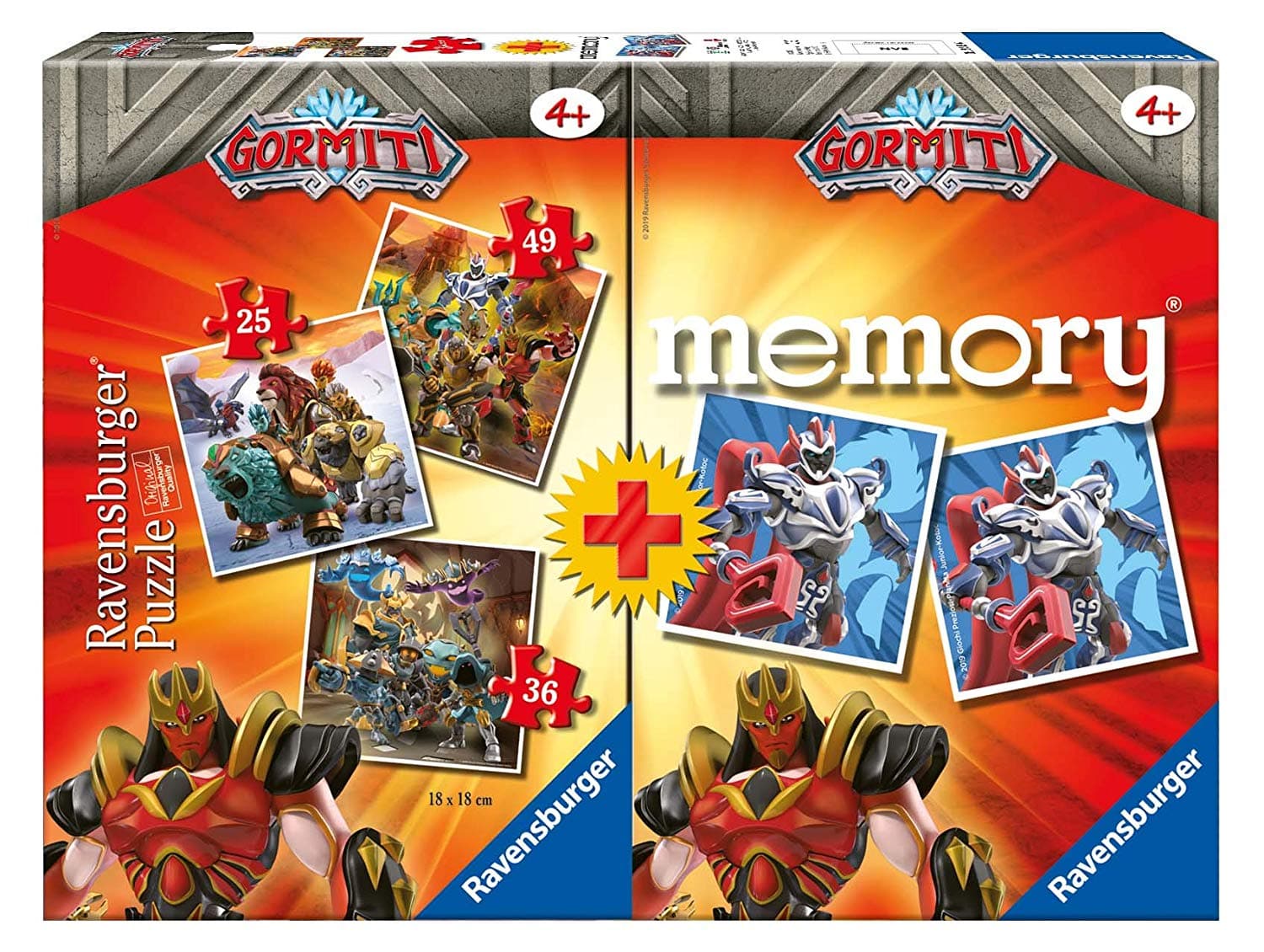 Multipack Memory + 3 Puzzle Gormiti