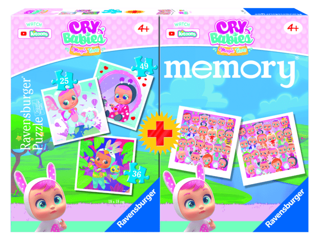 Toys Multipack memory + 3 puzzle - Cry Babies