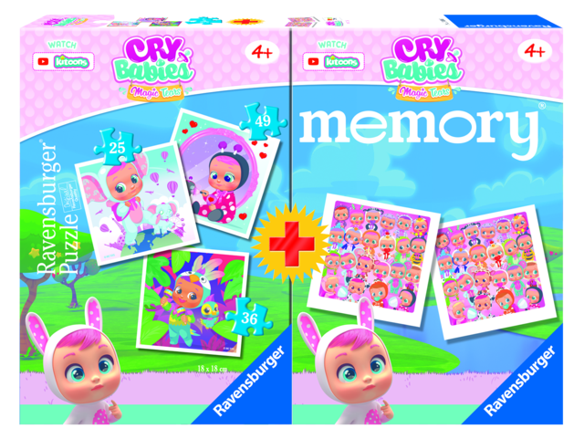 Multipack Memory + 3 Puzzle Cry Babies