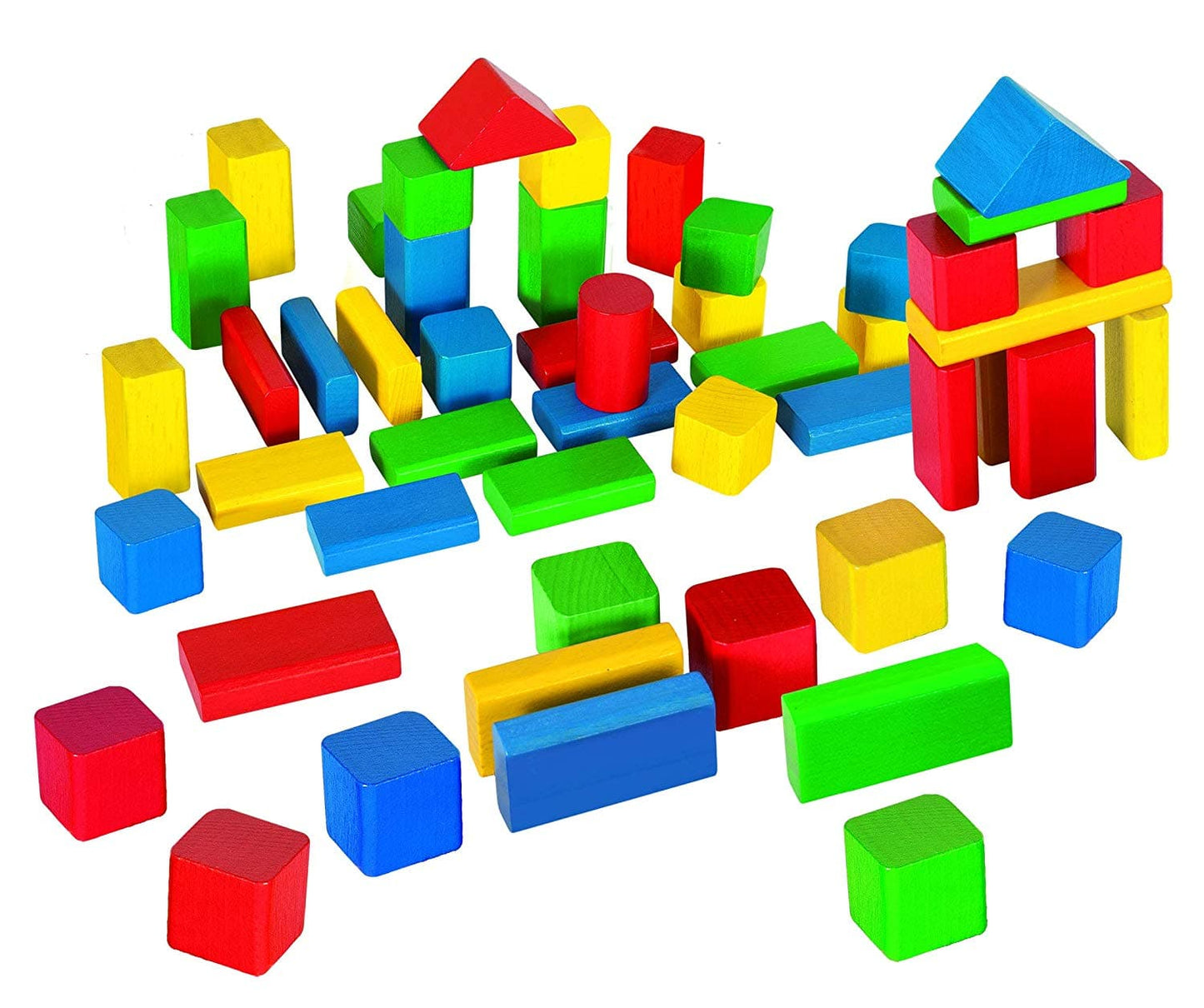 Eichhorn - Colored Bricks 50 Pieces in Square Drum