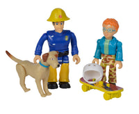 Set of two articulated figures cm.7,5 with accessories and puppy - 4 asst