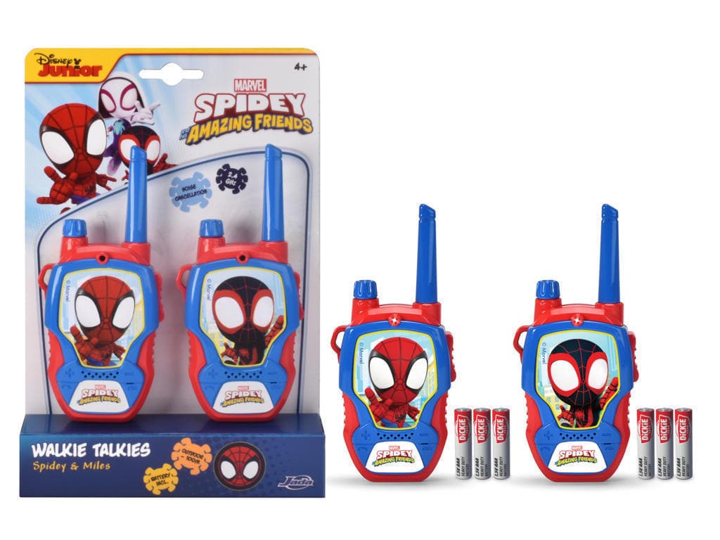 Toys Spidey Walkie Talkie 2.4 GHz, range 100 meters, noise cancellation