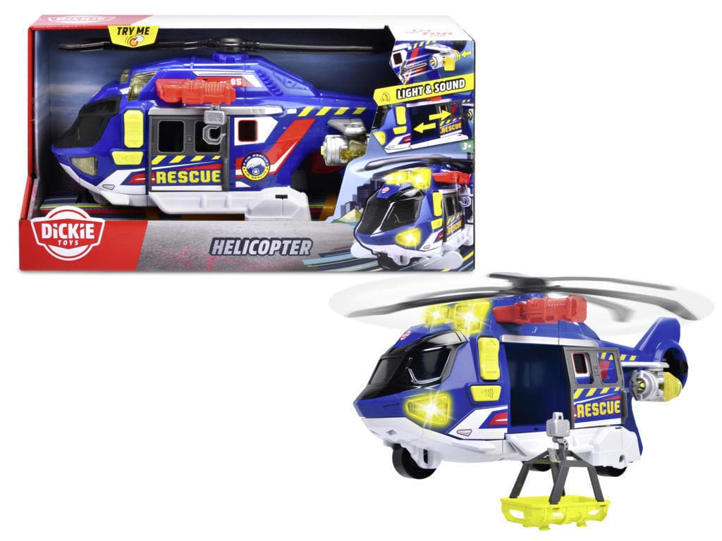 Toys Helicopter cm. 39 freewheel system, lights and sounds