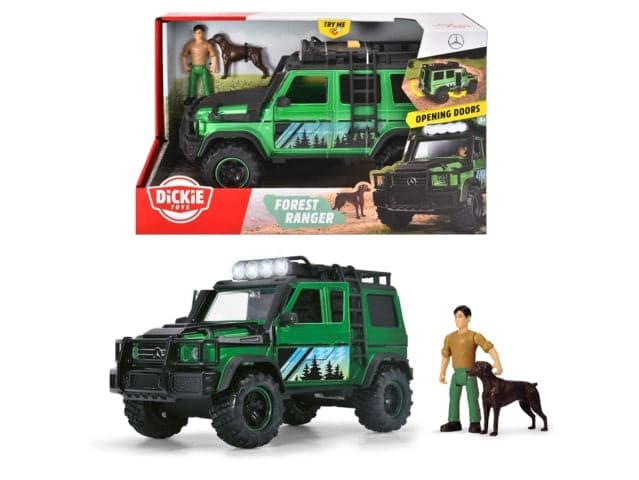 Toys Forest Ranger with MB AMG 4x4 in 1:24 scale with opening parts, lights and sounds