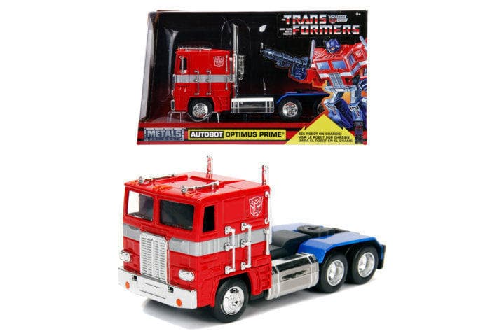 Transformers G1 Optimus Prime 1:24 scale die-cast, freewheeling operation, opening parts