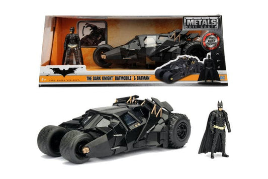 Toys Hollywood Rides - Batman: The Dark Knight Batmobile con Batman (Scala 1:24)