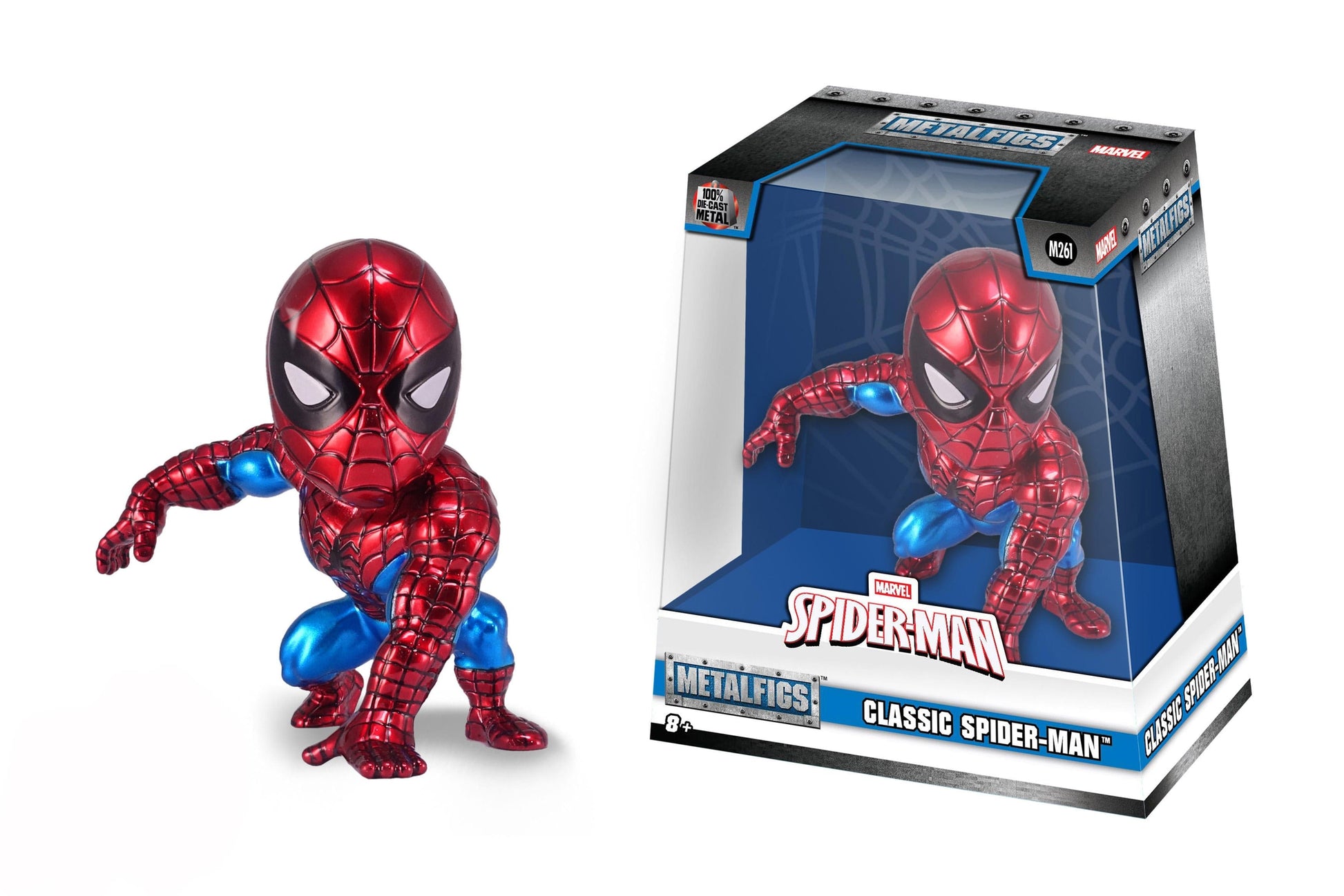 Marvel Classic Spider-Man figure in die-cast 10 cm collectible