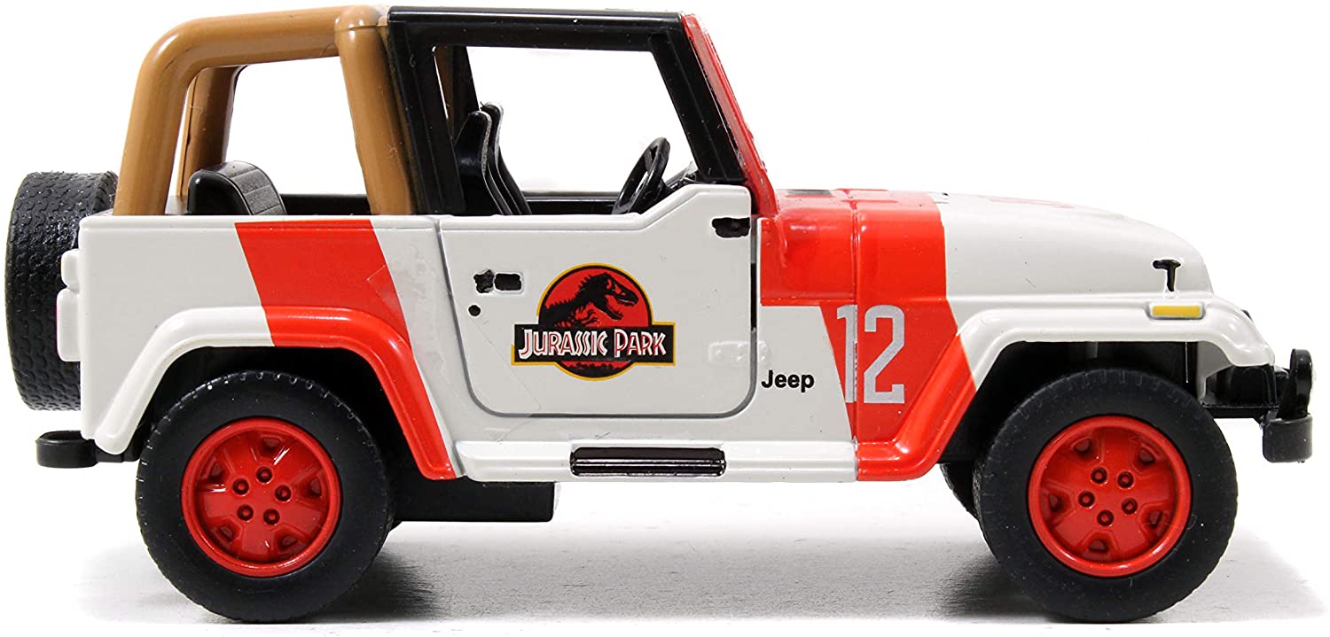Toys Jurassic Park - Jeep Wrangler in scala 1:32 Diecast