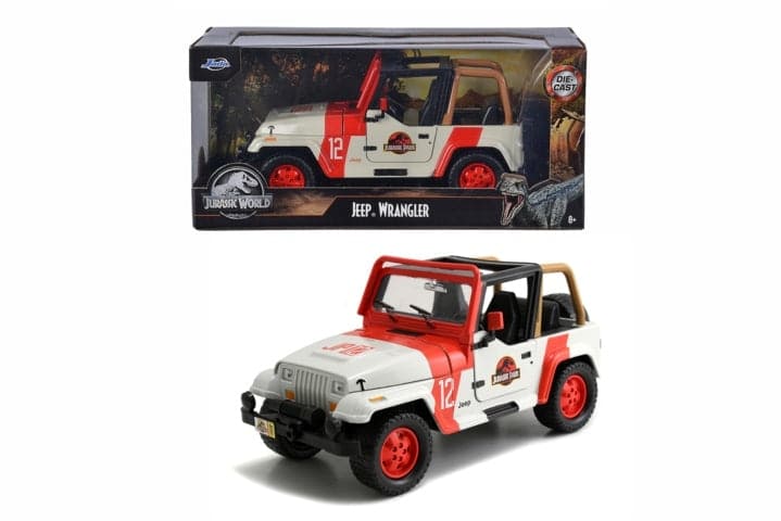 Toys Jurassic Park Jeep Wrangler in scala 1:24