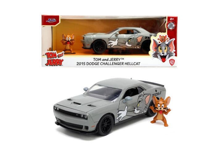 Tom & Jerry 2015 Dodge Challenger 1:24 scale die-cast, with figure