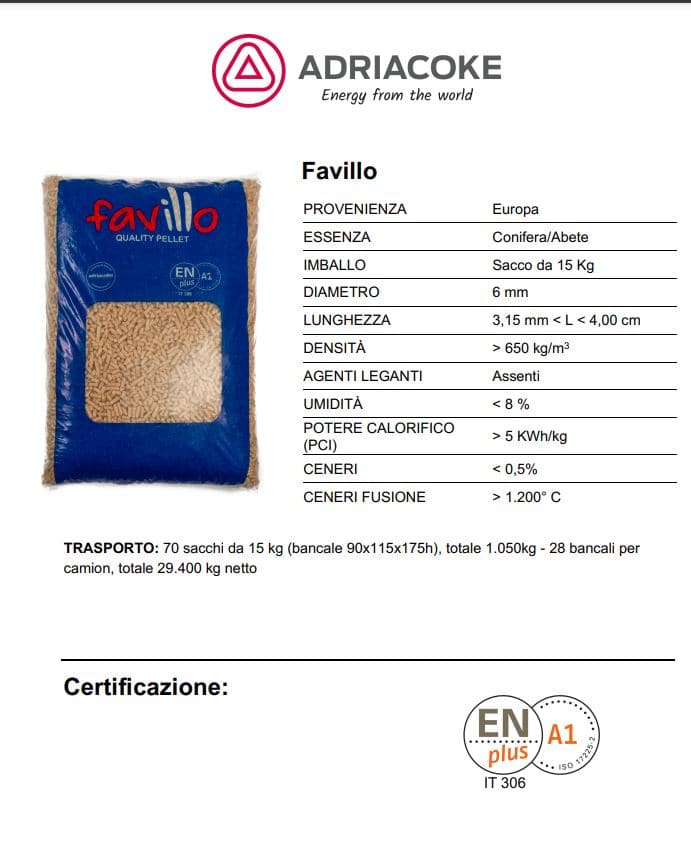 PELLET FAVILLO /ACCENDO A1 BIANCO - SICILIA - Premium Pellet from Maltashopper.com - Just €8.99! Shop now at Maltashopper.com