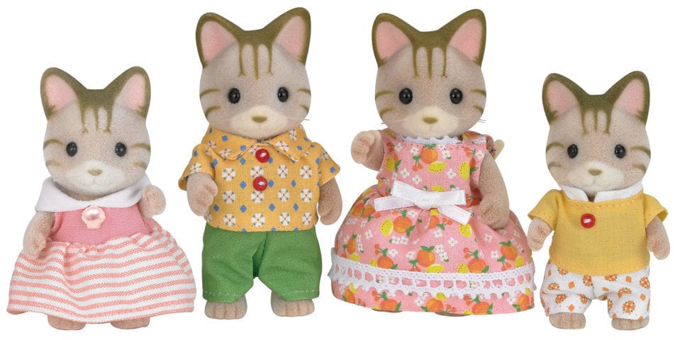Toys Striped Cat Family