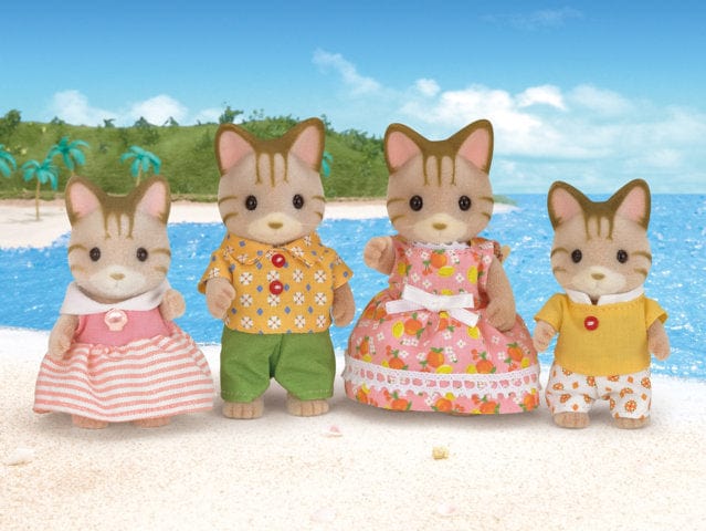 Toys Striped Cat Family