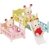 Triple colored bunk bed