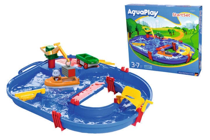 Aquaplay Starter Set 21pcs + 1 character and 2 vehicles