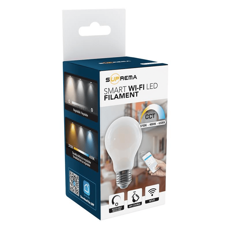 Bricocenter LED BULB SMART E27=75W FROSTED DROP NATURAL LIGHT