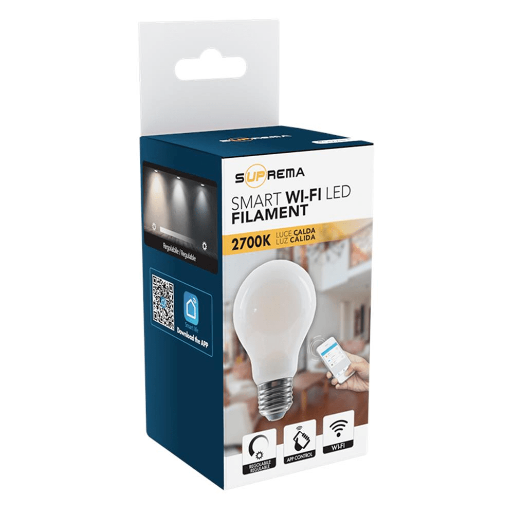 Bricocenter LED BULB SMART E27=75W DROP FROSTED WARM LIGHT