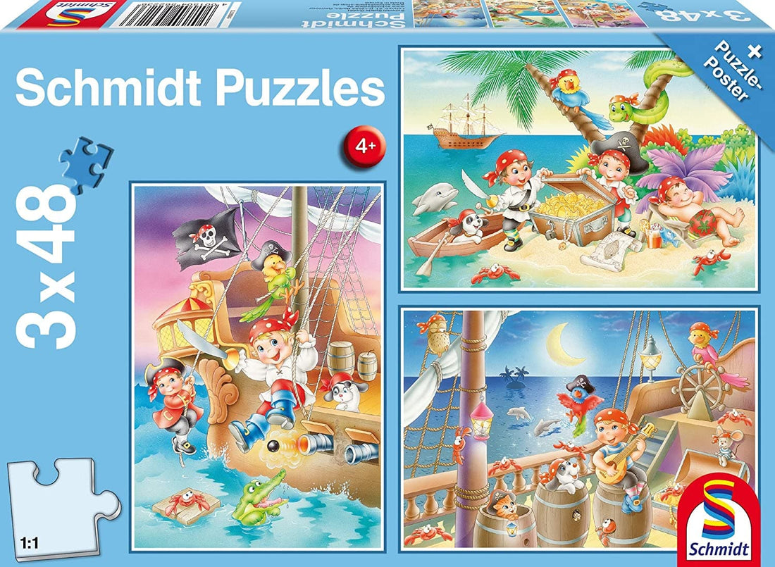 3 48 Piece Puzzles Pirate Band