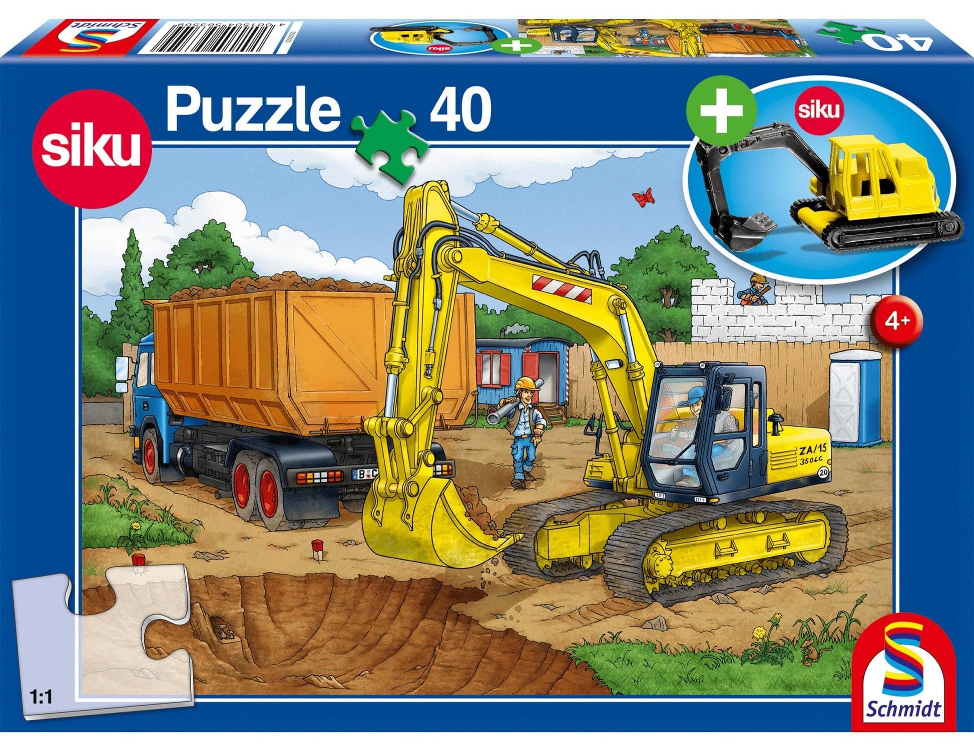 40 Piece Puzzle with Gadget - Excavator