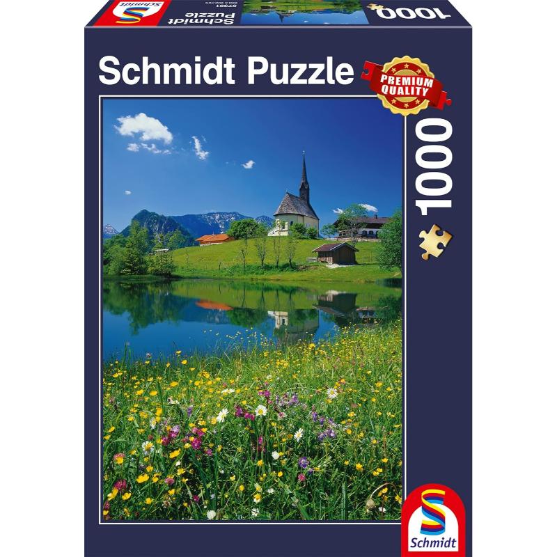 Inzell, Einsiedlhof and Church of St. Nicholas - PUZZLES 1000 PIECES