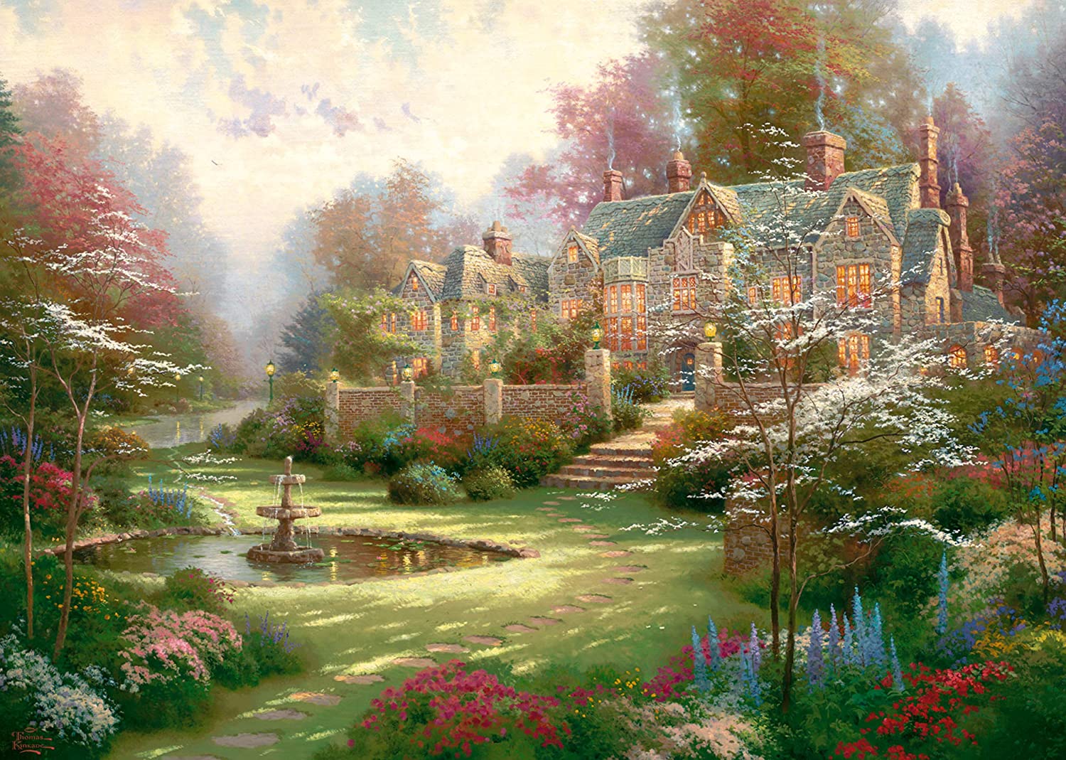 Toys Puzzle da 2000 Pezzi - Thomas Kinkade: Gardens Beyond Spring Gate