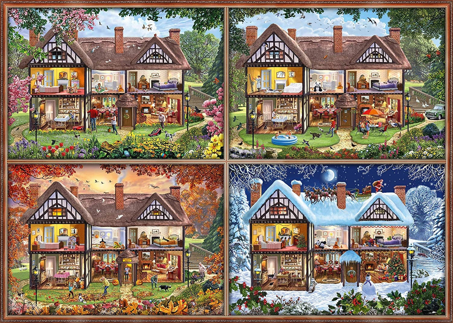 Toys 2000 Piece Puzzle - The 4 Seasons of the House