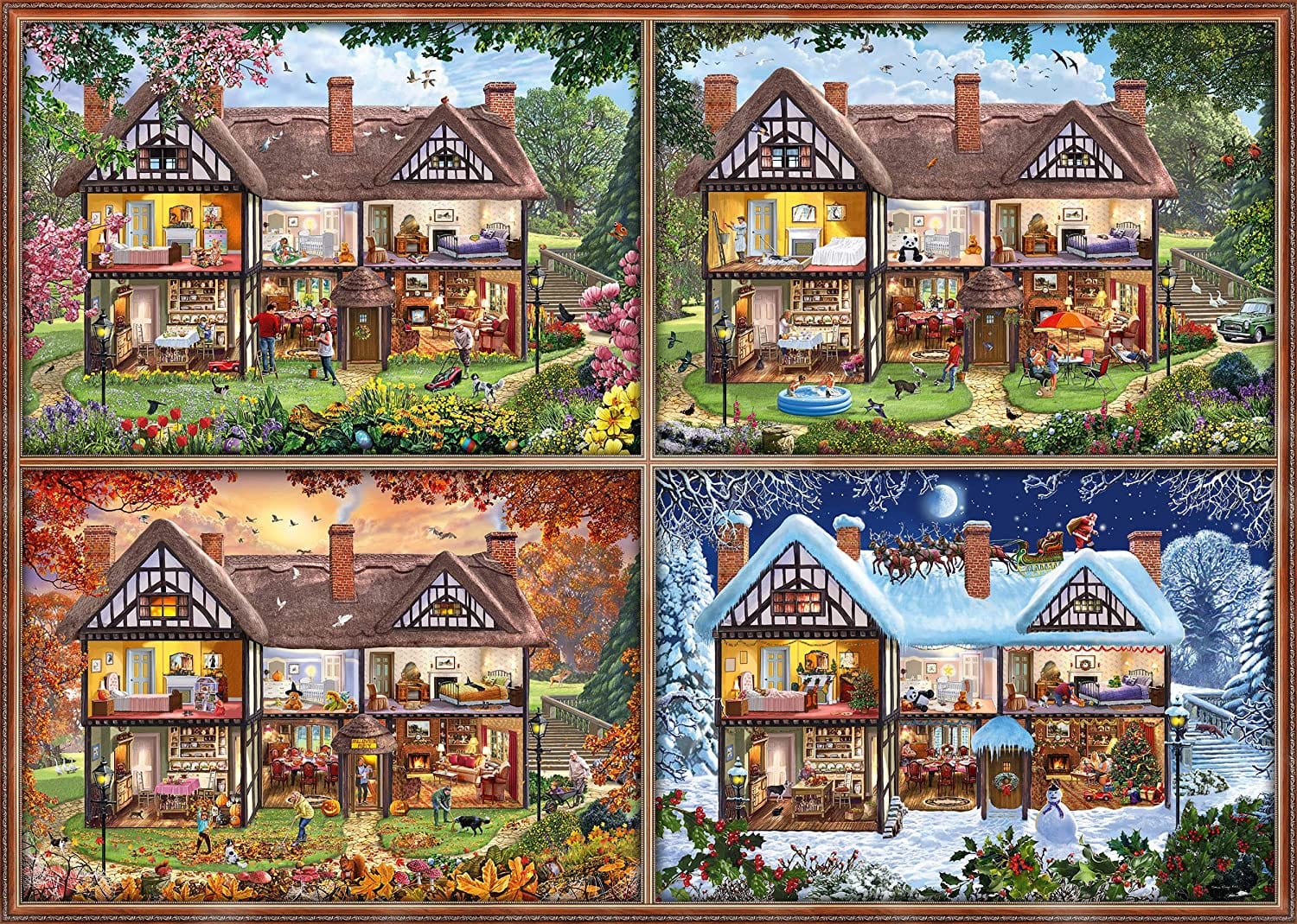 Toys 2000 Piece Puzzle - The 4 Seasons of the House