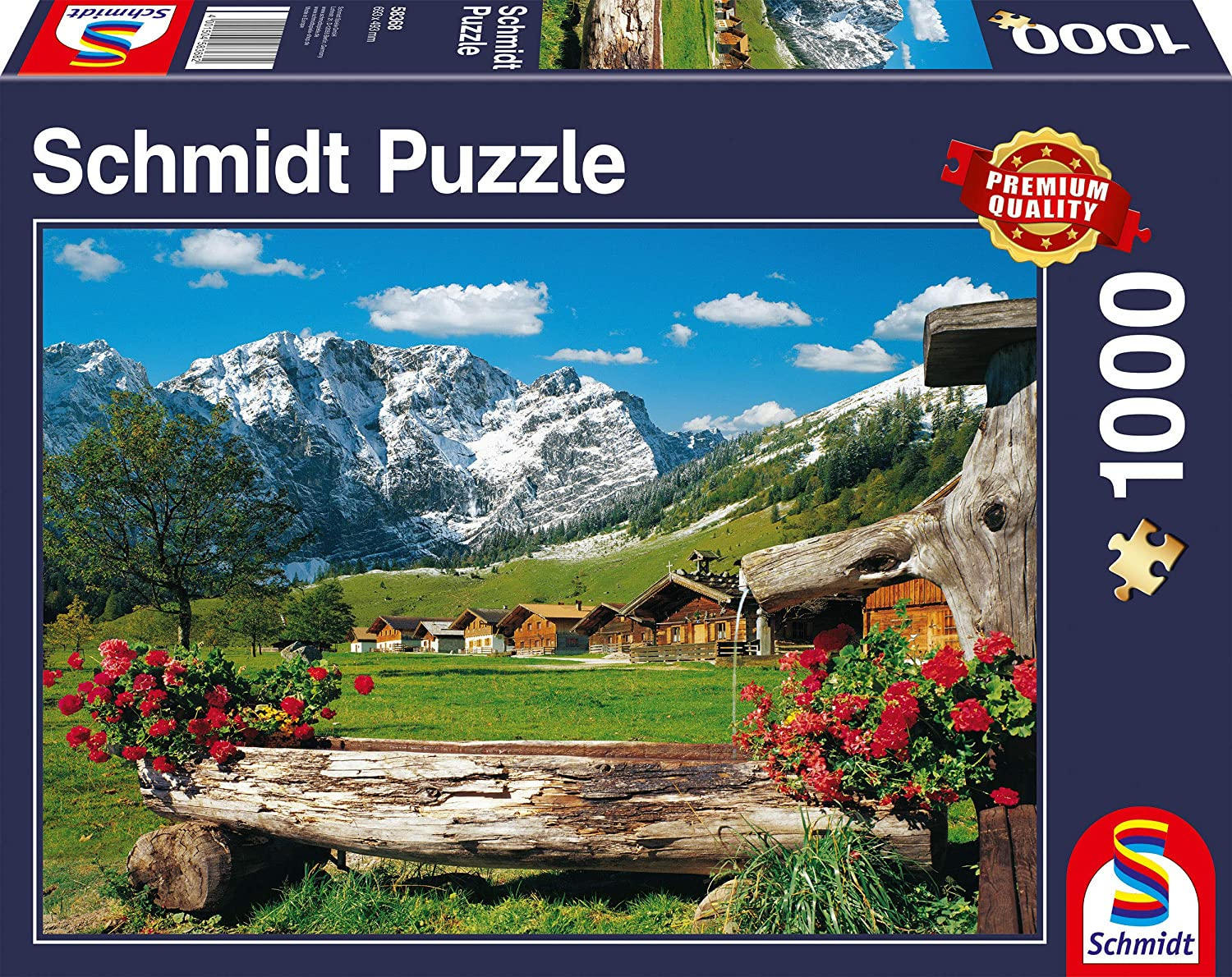 1000 Piece Puzzle - View of the Mountain Idyll