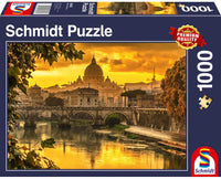 1000 Piece Puzzle - Golden Light on Rome