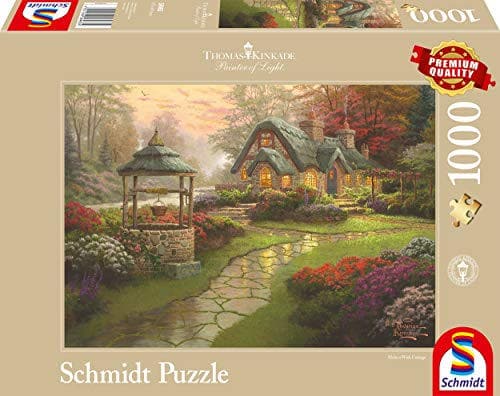 1000 Piece Puzzle - Thomas Kinkade: Cottage with Well