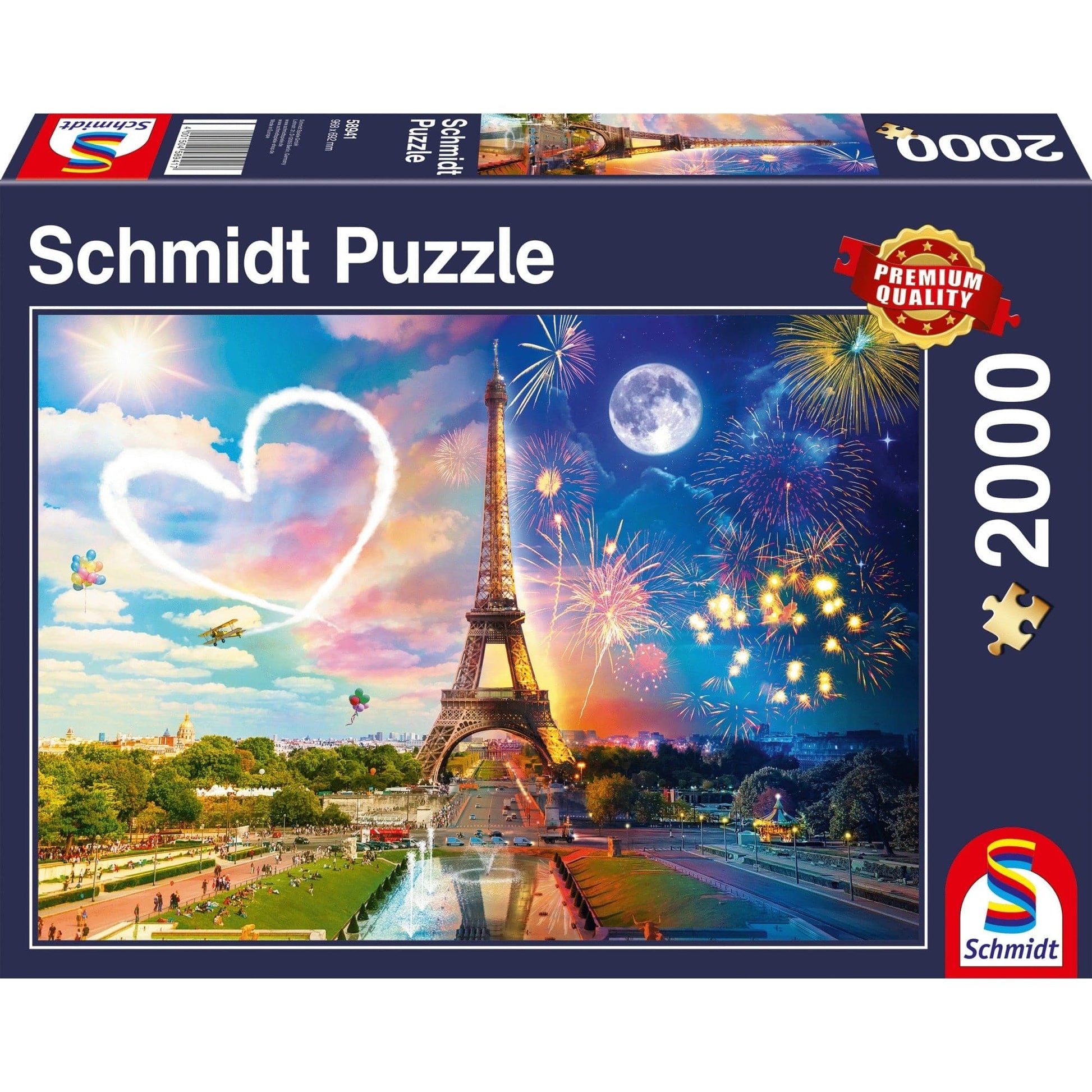 2000 Piece Puzzle - Paris Night and Day