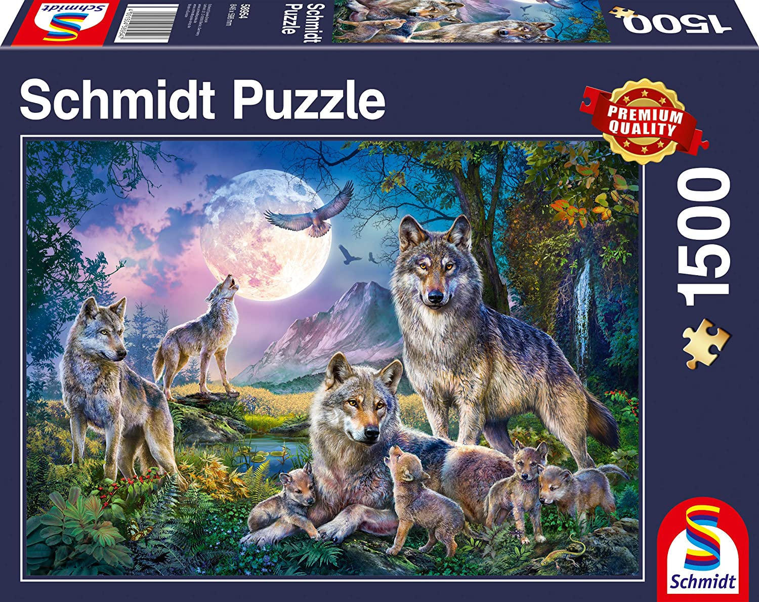 1500 Piece Puzzle - Wolves