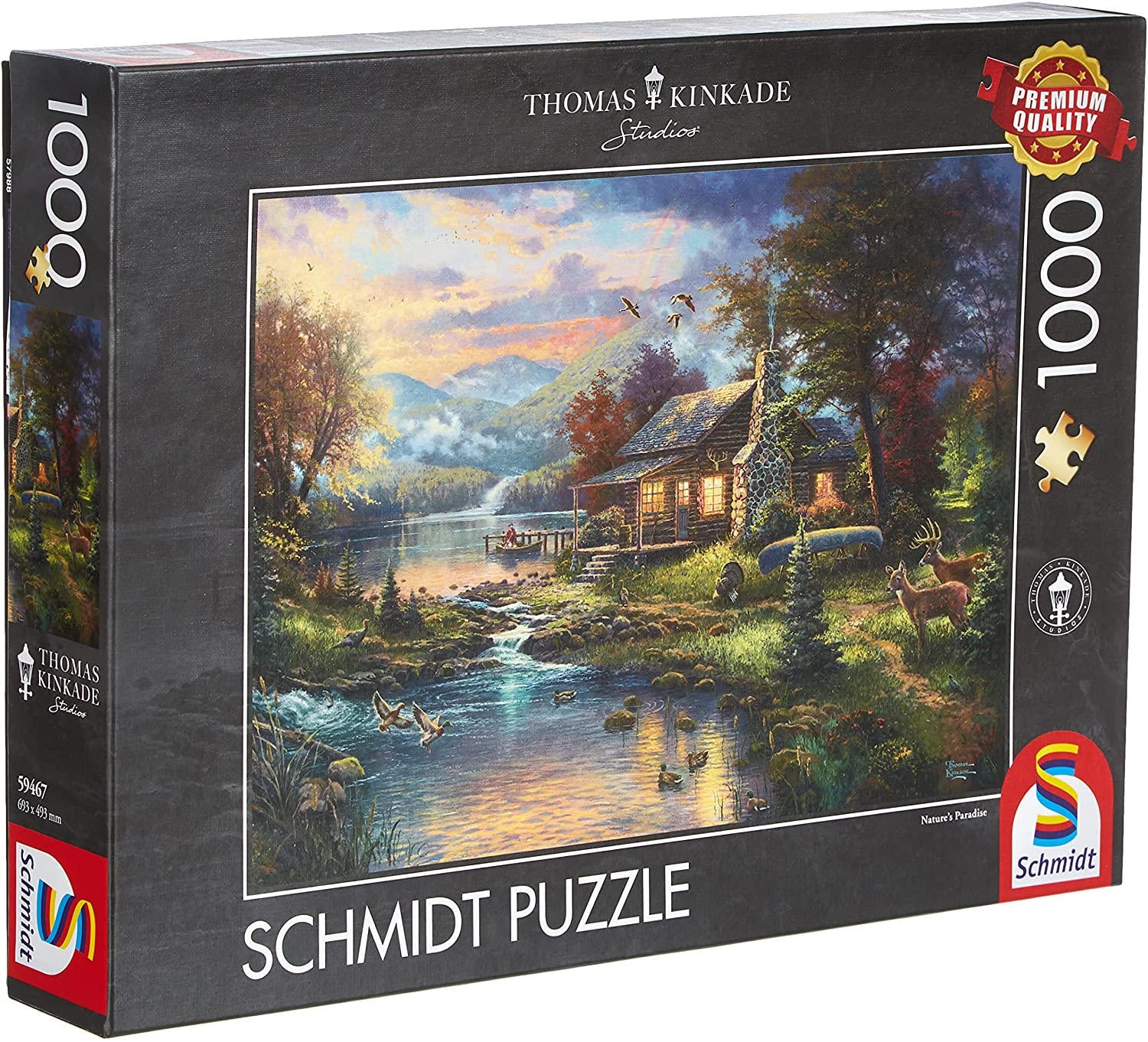 Toys 1000 Piece Puzzle - Thomas Kinkade: Into a Natural Paradise