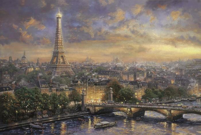 Toys 1000 Piece Puzzle - Thomas Kinkade: Paris City of Love