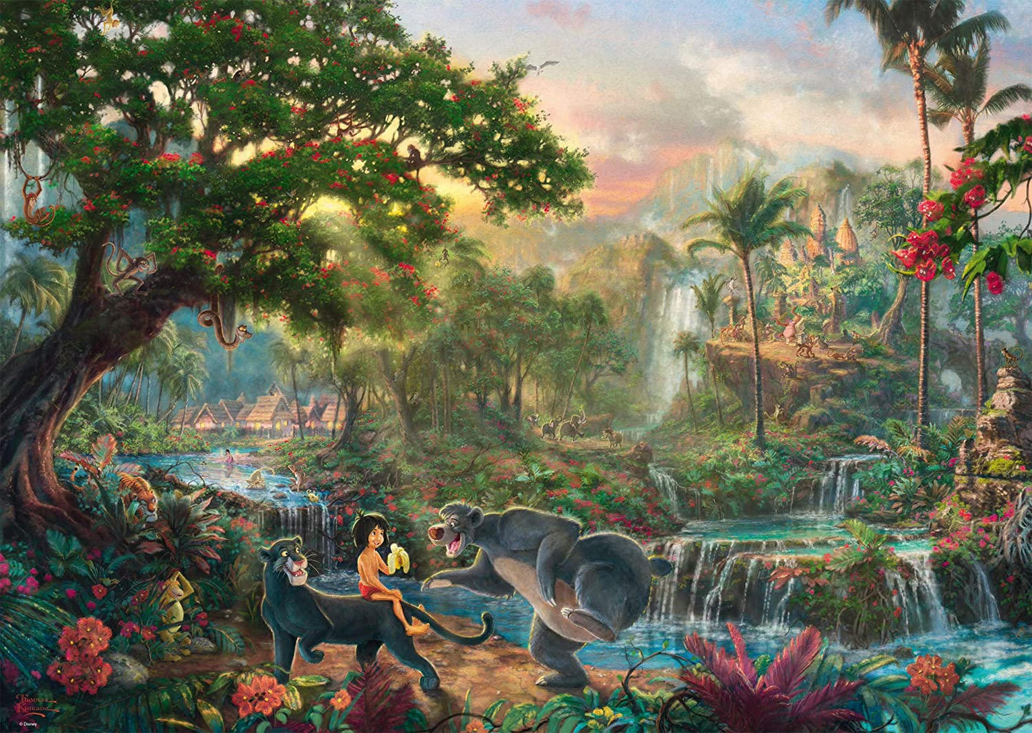 1000 Piece Puzzle - Thomas Kinkade: The Jungle Book