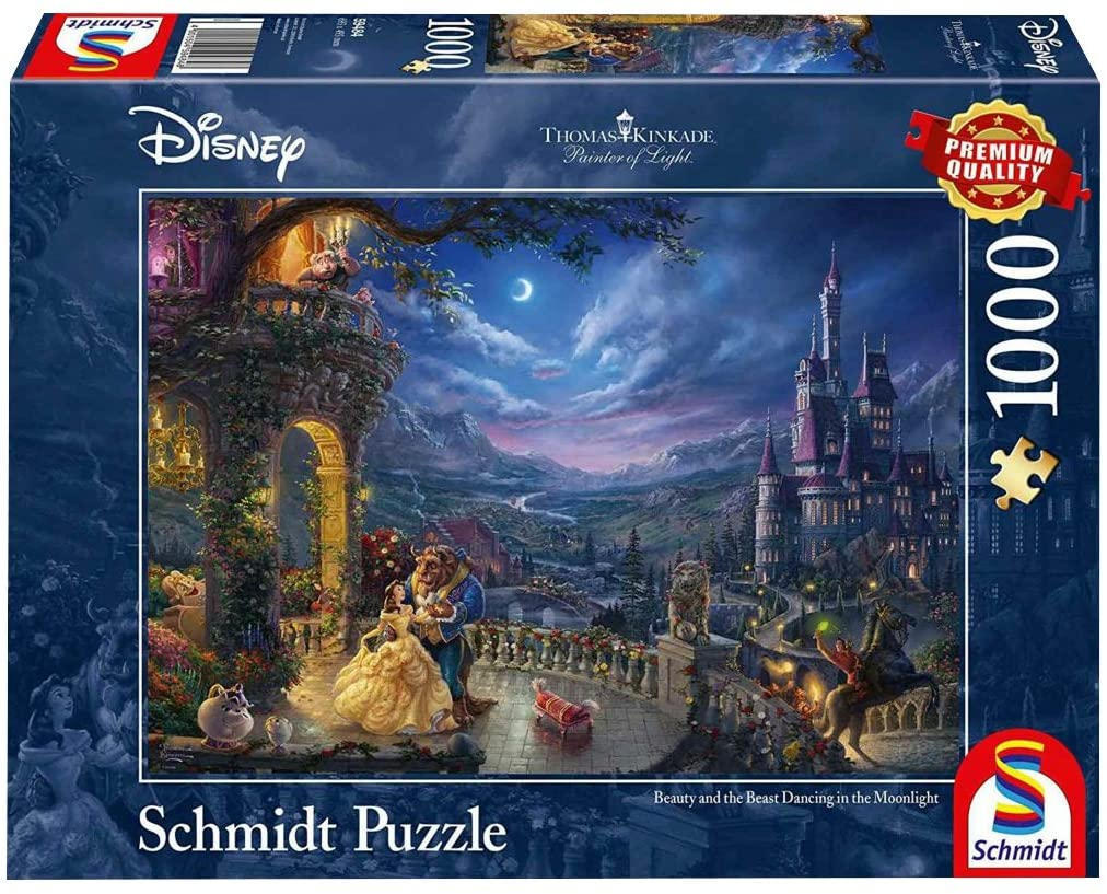 1000 Piece Puzzle - Disney: Beauty and the Beast, Dance in the Moonlight