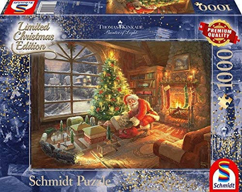 1000 Piece Puzzle - Thomas Kinkade: Santa Claus Brings Gifts